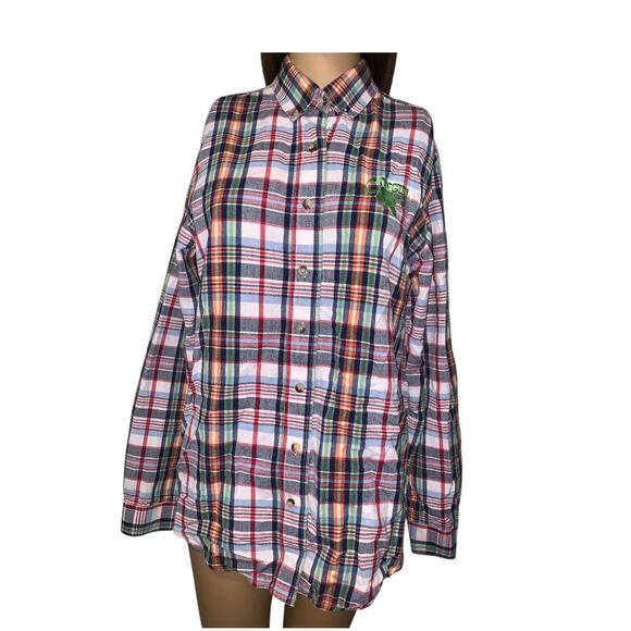 Crazy Cowgirl Plaid Button-Down Shirt Multicolor Western Style Size M - Picture 3 of 10